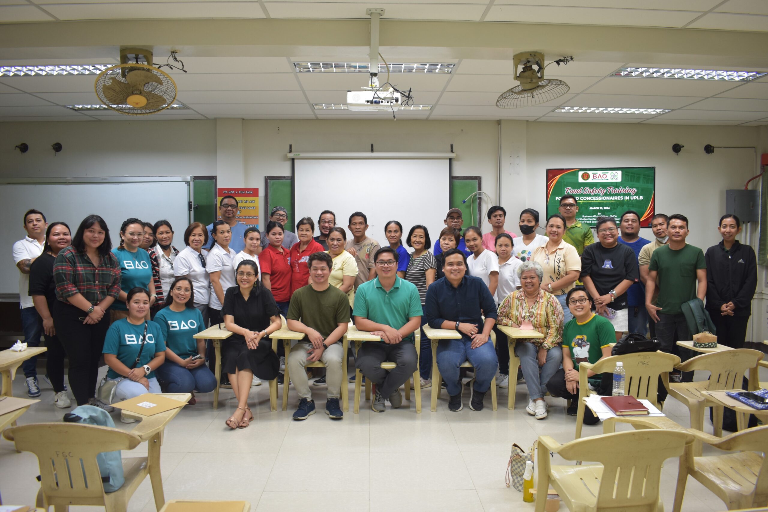 Food Safety Training for food concessionaires in UPLB conducted